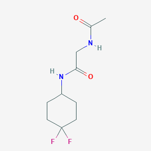 molecular formula C10H16F2N2O2 B2565586 2-acetamido-N-(4,4-difluorocyclohexyl)acetamide CAS No. 2034461-94-2