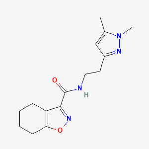 N-(2-(1,5-dimethyl-1H-pyrazol-3-yl)ethyl)-4,5,6,7-tetrahydrobenzo[d]isoxazole-3-carboxamide