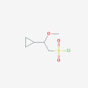 2-Cyclopropyl-2-methoxyethane-1-sulfonyl chloride