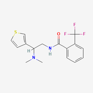 N-(2-(dimethylamino)-2-(thiophen-3-yl)ethyl)-2-(trifluoromethyl)benzamide