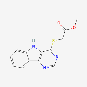 methyl 2-(5H-pyrimido[5,4-b]indol-4-ylsulfanyl)acetate