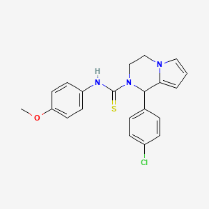 1-(4-chlorophenyl)-N-(4-methoxyphenyl)-3,4-dihydropyrrolo[1,2-a]pyrazine-2(1H)-carbothioamide