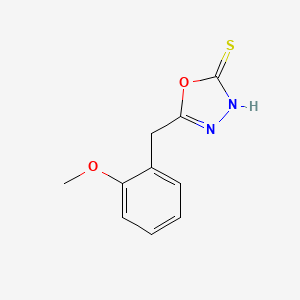 molecular formula C10H10N2O2S B2565606 5-[(2-甲氧基苯基)甲基]-1,3,4-恶二唑-2-硫醇 CAS No. 1094366-38-7