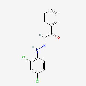 molecular formula C14H10Cl2N2O B2565617 2-氧代-2-苯基乙醛 N-(2,4-二氯苯基)腙 CAS No. 866136-14-3