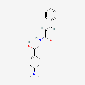 molecular formula C19H22N2O2 B2565623 N-(2-(4-(dimethylamino)phenyl)-2-hydroxyethyl)cinnamamide CAS No. 1421586-65-3
