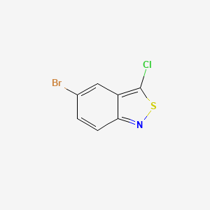 molecular formula C7H3BrClNS B2565624 5-Bromo-3-chloro-2,1-benzothiazole CAS No. 2470440-64-1