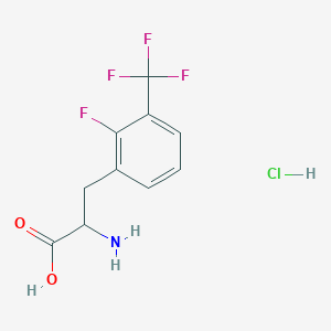 2-Amino-3-[2-fluoro-3-(trifluoromethyl)phenyl]propanoic acid;hydrochloride