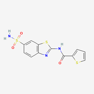 N-(6-sulfamoyl-1,3-benzothiazol-2-yl)thiophene-2-carboxamide