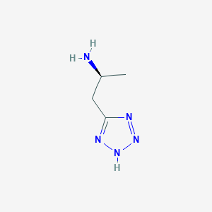 molecular formula C4H9N5 B2565647 (2S)-1-(2H-Tetrazol-5-yl)propan-2-amine CAS No. 1020746-19-3