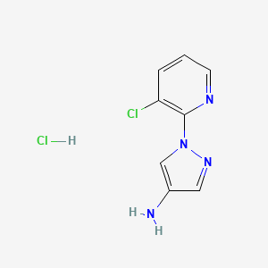 1-(3-Chloropyridin-2-yl)pyrazol-4-amine;hydrochloride