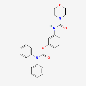 3-(Morpholine-4-carboxamido)phenyl diphenylcarbamate