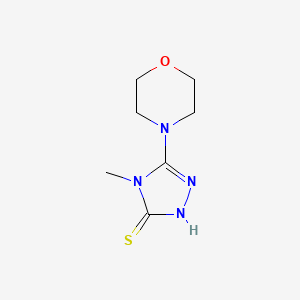 molecular formula C7H12N4OS B2565661 4-甲基-5-(吗啉-4-基)-4H-1,2,4-三唑-3-硫醇 CAS No. 926269-71-8