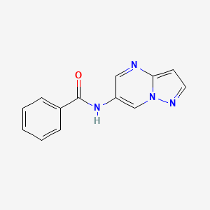 molecular formula C13H10N4O B2565669 N-(吡唑并[1,5-a]嘧啶-6-基)苯甲酰胺 CAS No. 2034480-35-6