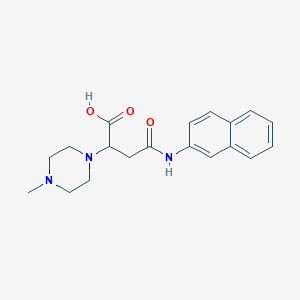 2-(4-Methylpiperazin-1-yl)-4-(naphthalen-2-ylamino)-4-oxobutanoic acid