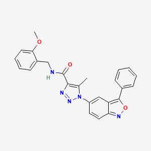 N-(2-methoxybenzyl)-5-methyl-1-(3-phenyl-2,1-benzoxazol-5-yl)-1H-1,2,3-triazole-4-carboxamide