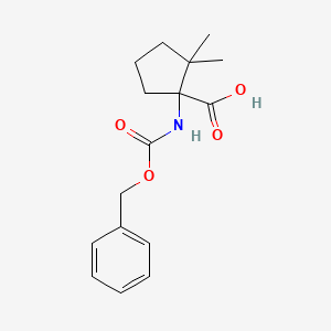 1-(((Benzyloxy)carbonyl)amino)-2,2-dimethylcyclopentanecarboxylic acid