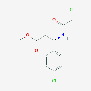 Methyl (3S)-3-[(2-chloroacetyl)amino]-3-(4-chlorophenyl)propanoate
