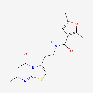 2,5-dimethyl-N-(2-(7-methyl-5-oxo-5H-thiazolo[3,2-a]pyrimidin-3-yl)ethyl)furan-3-carboxamide