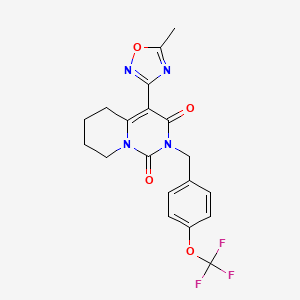 4-(5-methyl-1,2,4-oxadiazol-3-yl)-2-[4-(trifluoromethoxy)benzyl]-5,6,7,8-tetrahydro-1H-pyrido[1,2-c]pyrimidine-1,3(2H)-dione