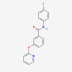 molecular formula C18H13FN2O2 B2565767 N-(4-fluorophenyl)-3-(pyridin-2-yloxy)benzamide CAS No. 84643-94-7