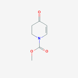 molecular formula C7H9NO3 B2565772 Methyl 4-oxo-1,2,3,4-tetrahydropyridine-1-carboxylate CAS No. 127744-63-2