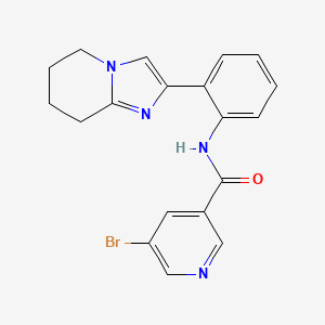 5-bromo-N-(2-(5,6,7,8-tetrahydroimidazo[1,2-a]pyridin-2-yl)phenyl)nicotinamide