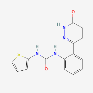 1-(2-(6-Oxo-1,6-dihydropyridazin-3-yl)phenyl)-3-(thiophen-2-yl)urea