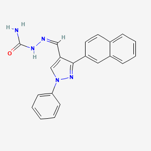 [(Z)-(3-naphthalen-2-yl-1-phenylpyrazol-4-yl)methylideneamino]urea