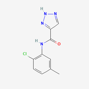molecular formula C10H9ClN4O B2565831 N-(2-chloro-5-methylphenyl)-1H-1,2,3-triazole-5-carboxamide CAS No. 936323-95-4