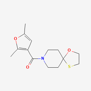 (2,5-Dimethylfuran-3-yl)(1-oxa-4-thia-8-azaspiro[4.5]decan-8-yl)methanone