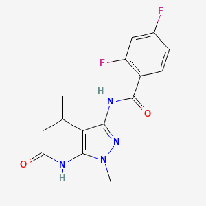 N-(1,4-dimethyl-6-oxo-4,5,6,7-tetrahydro-1H-pyrazolo[3,4-b]pyridin-3-yl)-2,4-difluorobenzamide