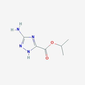 molecular formula C6H10N4O2 B256590 isopropyl 3-amino-1H-1,2,4-triazole-5-carboxylate 