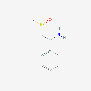 molecular formula C9H13NOS B2565900 2-Methanesulfinyl-1-phenylethan-1-amine CAS No. 1343837-40-0