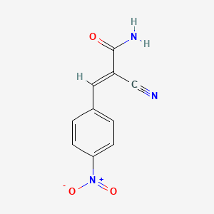 2-Cyano-3-(4-nitrophenyl)acrylamide