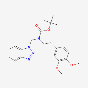tert-Butyl N-(1H-1,2,3-benzotriazol-1-ylmethyl)-N-[2-(3,4-dimethoxyphenyl)ethyl]carbamate