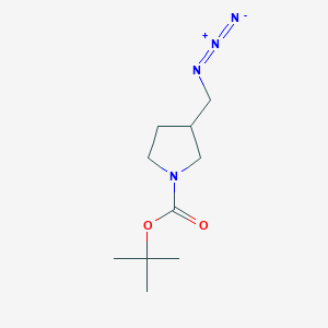 molecular formula C10H18N4O2 B2565904 叔丁基-3-(叠氮甲基)吡咯烷-1-羧酸酯 CAS No. 1225218-67-6