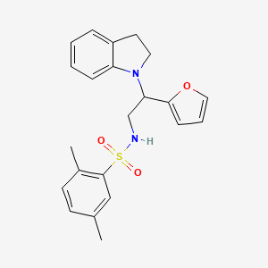 N-(2-(furan-2-yl)-2-(indolin-1-yl)ethyl)-2,5-dimethylbenzenesulfonamide