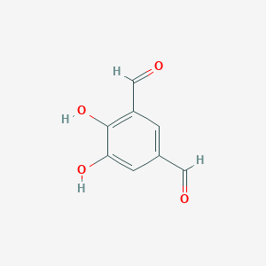 molecular formula C8H6O4 B2565919 1,2-Dihydroxy-3,5-diformylbenzene CAS No. 116315-07-2