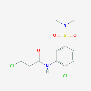 3-chloro-N-[2-chloro-5-(dimethylsulfamoyl)phenyl]propanamide