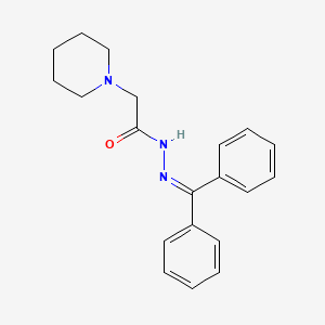 molecular formula C20H23N3O B2565930 N'-(diphenylmethylene)-2-piperidinoacetohydrazide CAS No. 478247-21-1