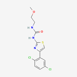 molecular formula C13H13Cl2N3O2S B2565940 1-(4-(2,5-Dichlorophenyl)thiazol-2-yl)-3-(2-methoxyethyl)urea CAS No. 1207053-98-2