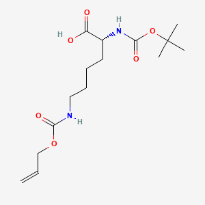 molecular formula C15H26N2O6 B2565941 Boc-D-Lys(Alloc)-OH (dicyclohexylammonium) salt CAS No. 327156-93-4; 327156-94-5