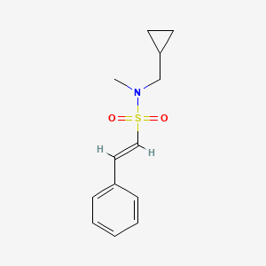 molecular formula C13H17NO2S B2565951 (E)-N-(环丙基甲基)-N-甲基-2-苯乙烯磺酰胺 CAS No. 1390907-78-4