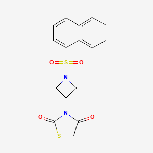 3-(1-(Naphthalen-1-ylsulfonyl)azetidin-3-yl)thiazolidine-2,4-dione