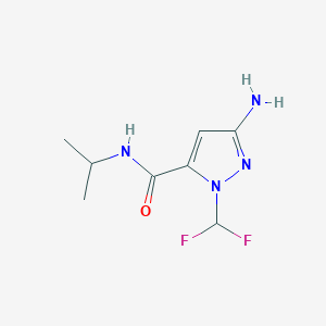 5-Amino-2-(difluoromethyl)-N-propan-2-ylpyrazole-3-carboxamide