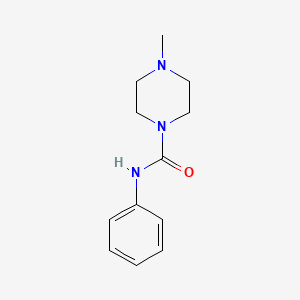 molecular formula C12H17N3O B2566023 4-甲基-N-苯基哌嗪-1-甲酰胺 CAS No. 65766-72-5