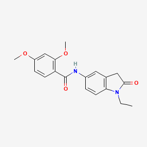 molecular formula C19H20N2O4 B2566025 N-(1-ethyl-2-oxoindolin-5-yl)-2,4-dimethoxybenzamide CAS No. 921542-35-0