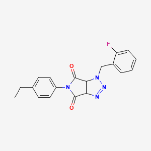 5-(4-ethylphenyl)-1-(2-fluorobenzyl)-3a,6a-dihydropyrrolo[3,4-d][1,2,3]triazole-4,6(1H,5H)-dione