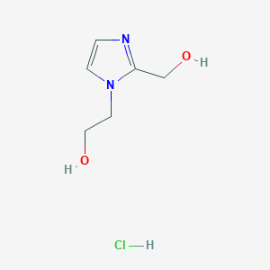 2-[2-(hydroxymethyl)-1H-imidazol-1-yl]ethan-1-olhydrochloride