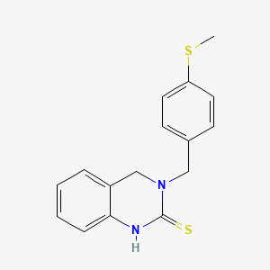 3-(4-(methylthio)benzyl)-3,4-dihydroquinazoline-2(1H)-thione
